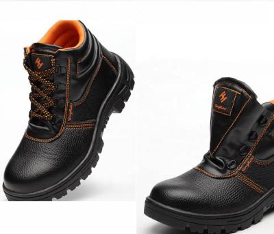 China Steel Toe PU Leather Work Safety Boots Men Safety Shoes Safety Boots Anti Puncture Anti Smash Steel Toe Work Safety Boots Men for sale