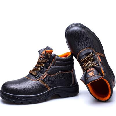 China Outdoors High Toe Ankle Work Men Safety Steel Boots Shoes Safety Shoes Men Working Safety Leather Boot for sale