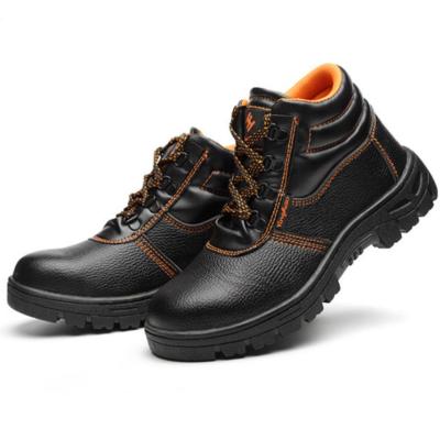 China EN345 Steel Toe Prevent Puncture Toe Safety Shoes Steel Toe Shoes Work Leather Working Boot Safety Boots Safety for sale