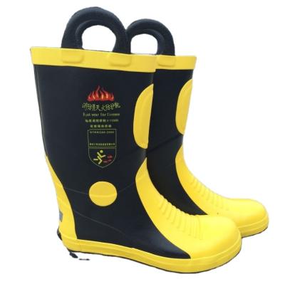 China High Quality Fire Resistant Fire Fighting Firefighter Boots Safety Construction Work Protective Boots for sale