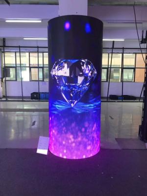 China Good Flatness Flexible LED Display Screen , Hanging Soft LED Video Curtain for sale