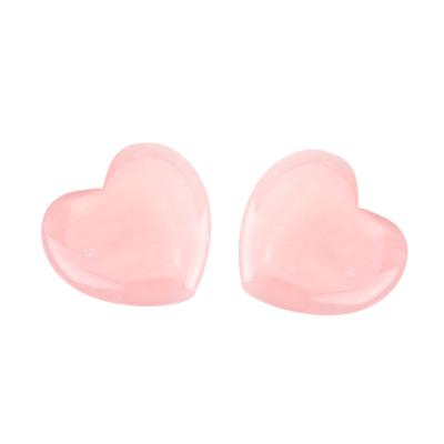 China Handmade Peach Heart Rose Quartz Gua Sha Face Scraping Gua Sha For Face Massage Slimming Gift Tool for sale