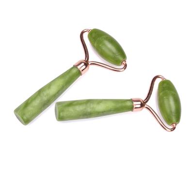 China Metal Welded Jade Quartz Facial Roller Custom mini face jade roller new with single roller head for sale