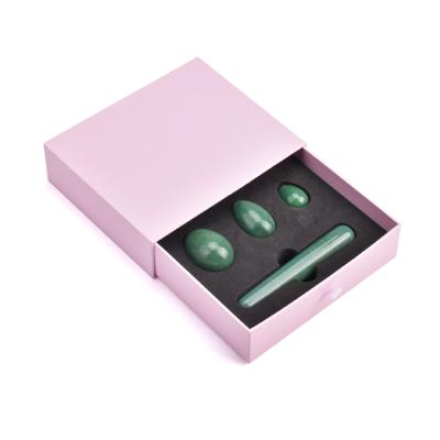 China Europe 2020 Yoni Egg Set Nephrite Jade Certified for Women Kegel Exerciser with Custom Box for sale