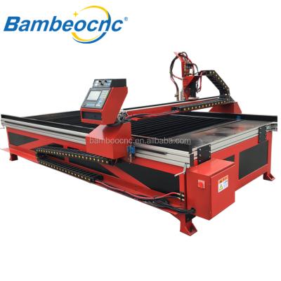 China cheap chinese starfire cnc flame air plasma cutting machine 1530 building material stores manual small for tube with auto CAD for sale