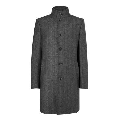 China Winter Chinese Gray Herringbone Trench Fashion Long Anti-wrinkle Factory Coats For Men for sale