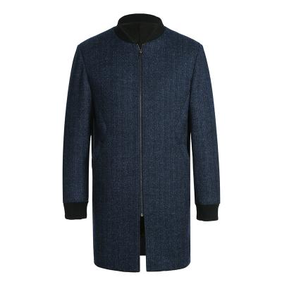 China Breathable Epsom Blend Wool Blend Long Coat Slim Fit Formal Coat Single Breasted Luxurious Coat for sale