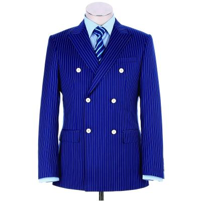 China High Quality Double Breasted Suits Plus Size Notched Lapel Mens Blazers Business Meeting Formal Suits for sale