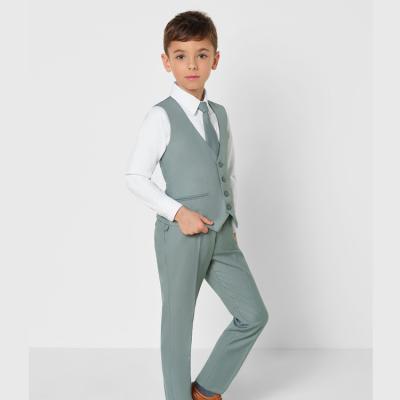 China Formal boys 4 piece vest suit customized silm to fit formal wedding suits for boys for sale