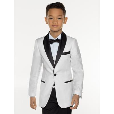 China Formal Boys Ivory Tuxedo Suit Customized Classic Formal Blazer Boys Wedding Suits for sale