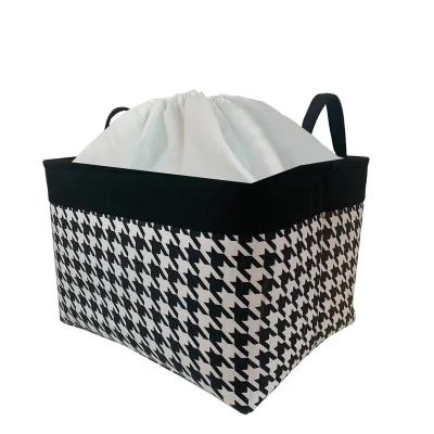 China Sustainable Polyester Canvas Storage Box Storage Box Canvas Fabric Canvas Storage Basket for sale