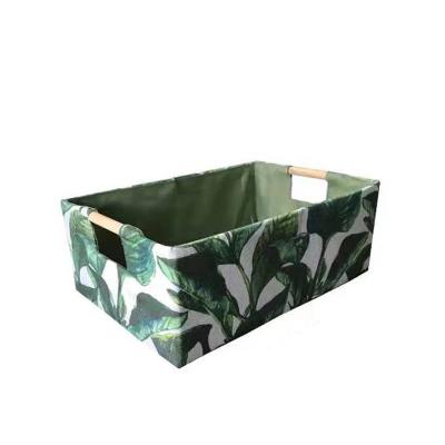 China High Quality Viable Canvas Storage Box Polyester Canvas Fabric Storage Box Waterproof Canvas Cloth for sale