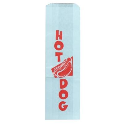 China Food Grade Disposable BBQ Hot Dog Chicken Custom Printed Foil Lined Paper Bag for sale