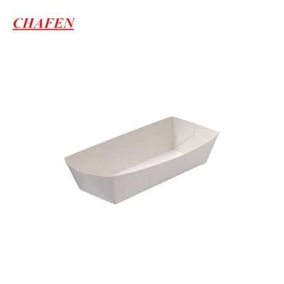 China Disposable Customized ship shape foldable kraft paper burger box for food for sale