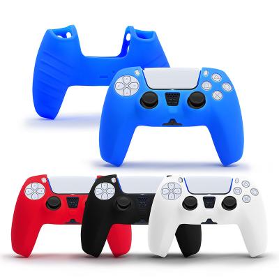 China Easy Installation PS5 Controller Skin PS5 Accessories Soft Silicon Rubber Cover Case For Playstation 5 Joystick Gamepad for sale