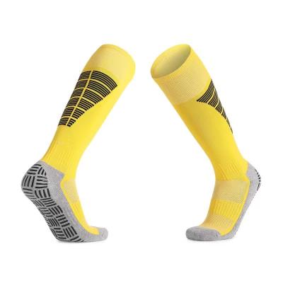 China Custom High Quality Men Women Anti Slip Grip Cotton Protective Soccer Socks Antibacterial Antibacterial Kids for sale