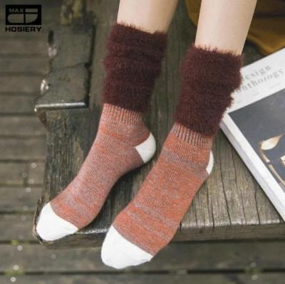 China Hot Sale Women Thongs Tube Antibacterial Antibacterial Winter Socks For Women Winter Rabbit Wool Warm Socks for sale