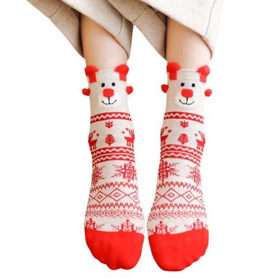 China Eco-Friendly Eco-Friendly Women Gift Box Cozy Crew Socks Fashion Christmas Fancy Soft Socks for sale