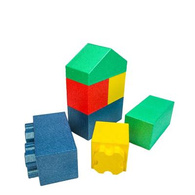 China 2021 Hot Selling Children's Safe & Toxic PPE Soft Colorful Building Blocks Building Blocks for sale