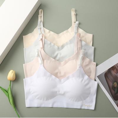 China Adjust-Straps 2022 Seamless Teenage One Piece Bra Kids Underwear Bralette Tops 14 16 Underwear Puberty Girls Teen Bras for sale