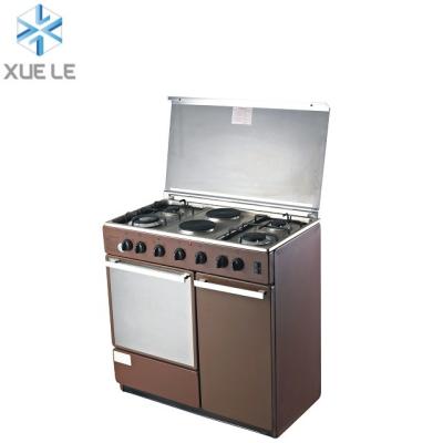 China HOT SALE 50 L 2 Hot Plate 4 Burners Gas Oven Free Standing Gas Stove 50L for sale