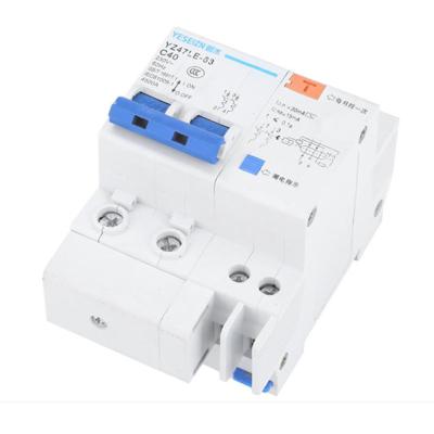 China Residual Current MCB 230V 1p+N 2p+N 3p+N Circuit Breaker With Leakage Protection Over And Short Current Breaker YZ47LE-63 for sale