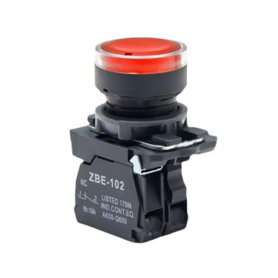 China 22mm Push Button Switch 1NO1NC Self-Resetting 2NO 2NC Self-Latching Push Button With 22mm Lamp for sale