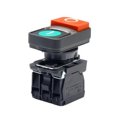 China 22mm Start Push Button Reset Touch Dual Master Momentary Switch 24V 220V 22mm for sale