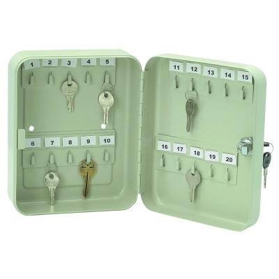 China Steel Wall Mounted Key Rack Box 20 Key Box With Mechanical Key Lock Box for sale