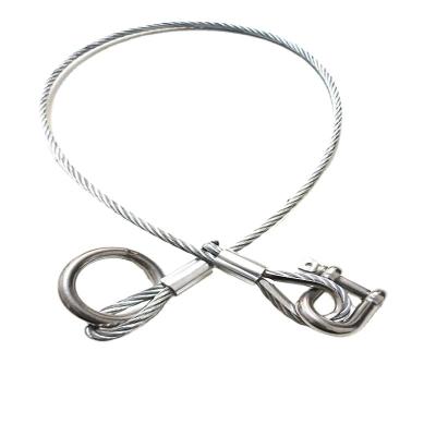 China Good Supplier Luxury Best Selling Exquisite Custom Stainless Steel Ring Performance Ring Steel Wire Safety Lifting Solid Cable for sale