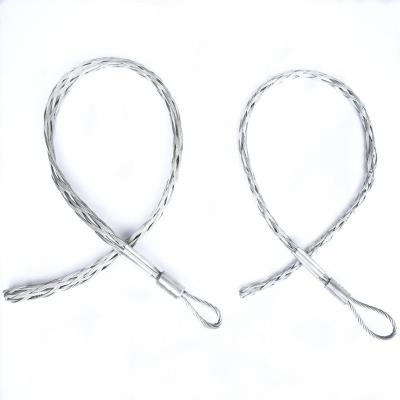 China Luxury Various Style Marine Cable Pulling DOUBLE EYE Closed Weave Pulling Sock Whipsocks Cable Clamp Wire Rope Sling for sale