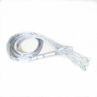 China Deluxe Stainless Steel Cable Bangs Whip Sock Cable Wire Clamp Pulling Heavy Duty Net Cover Handle Cable Net for sale