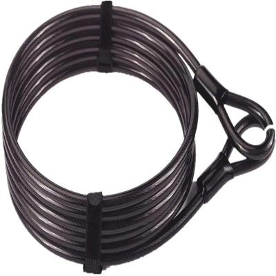 China Deluxe Bike Security Cable For Lock, Long Flex Locks Cables 12mm Thick 30ft/900cm Steel Braided Heavy Duty Vinyl Coated Flex Steel for sale