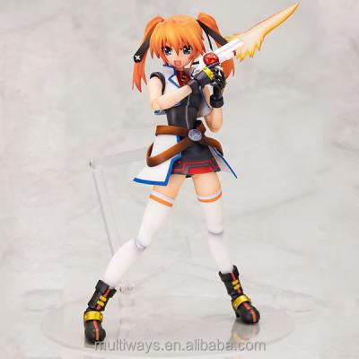 China Lovely Cartoon Toy Custom Teana Lanster Character , Japanese PVC Girl Anime Figures for sale