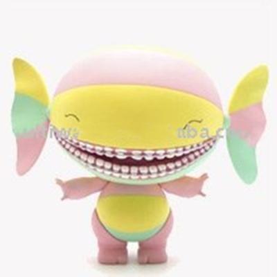 China Cartoon Toy Big Mouse Fish Shape Head OEM Vinyl Doll MW-V89 for sale