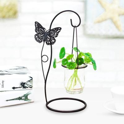 China Household minimalist creative table top supplies flower transparent glass hydroponic arranger vase tube plant simple rural style for sale