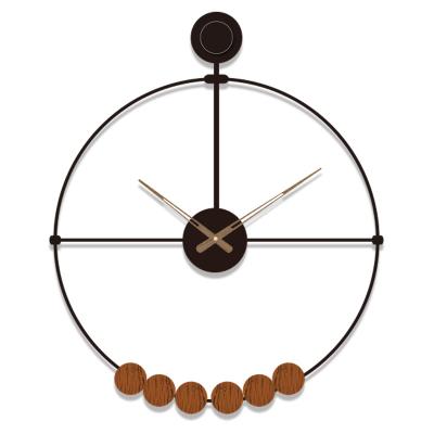 China LUMINOVA Selling Living Room Nordic Light Luxury Modern Iron Wall Clock for sale