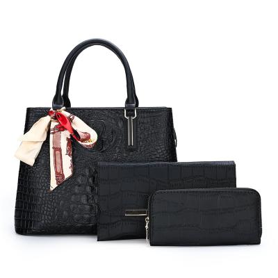 China High Quality 2021 New Ladies Bags Design Luxury Handbags 3 Set Women Purses for sale