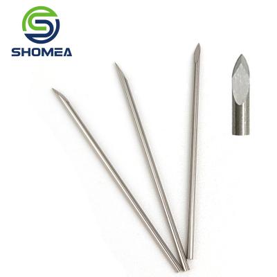 China SHOMEA Customized 0.35-0.8mm Solid Stainless Steel triple bevel end needle for sale