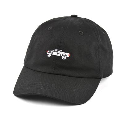 China JOINT Logo Embroidered Black Hat, Custom Dad Hat Baseball Caps for sale