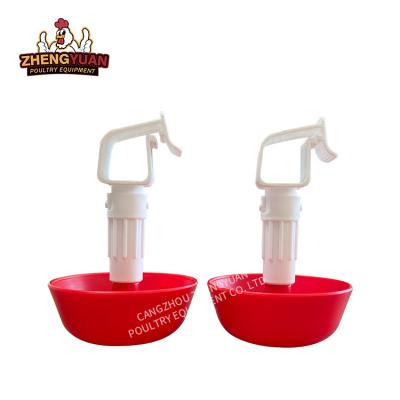 China Poultry Chicken drinking water wholesale Chicken poultry Nipple Drinker water Hanging Suspension Dip Cup with lock locking Square Pipe for sale