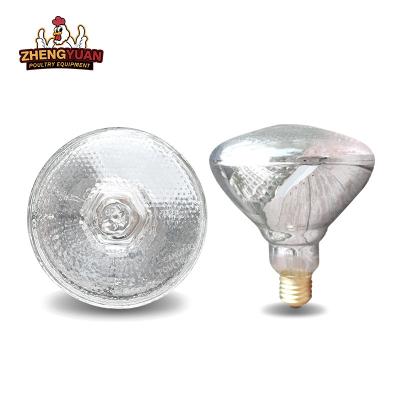 China Breeding heating equipment Pressed Glass heat lamp Use breeding bulb Hatch Chicken Pig Thickened quartz explosion proof Heating Lamp for sale