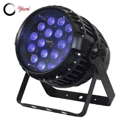 China Theme park factory offer high quality waterproof led rgbw 4in1/6in1 rgbw 4in1/6in1 par light 18X10W zoom wash par light for stage events for sale