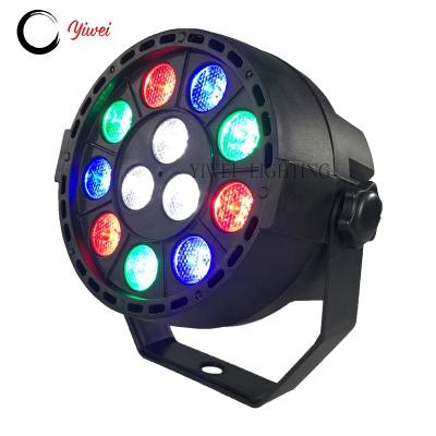 China Home party house party led par light 12X1W rgbw par can with plastic housing for sale