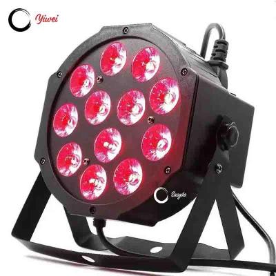 China Home party led stage lights 12X18W rgbwa+uv 6in1 led plastic par light for dj club for sale