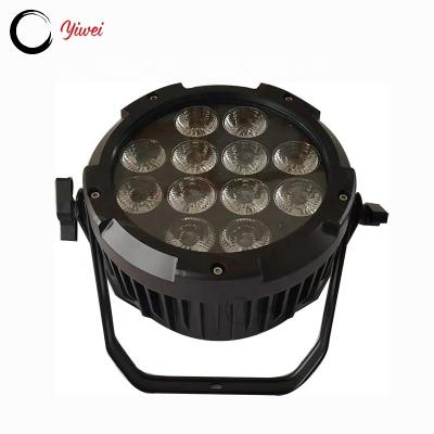 China Stage events 2022 waterproof 12X18W customized rgbwa+uv 6in1 led battery par light with dmx wireless remote control for sale