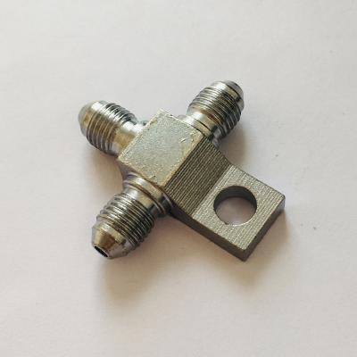 China Steel Stainless Steel Oil Hose 3 Way Or Auto-Oil Way Or 4 Way T Block Fitting for sale