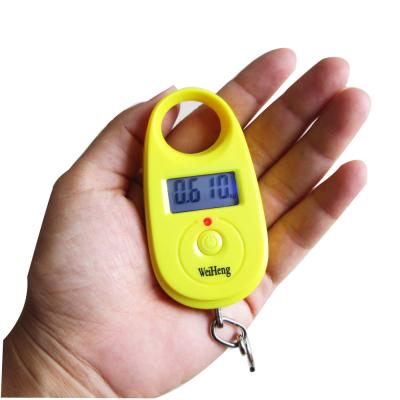 China ABS Plastic Small Luggage Scale Handheld Portable Electronic Digital Travel 25 Kg Scale for sale