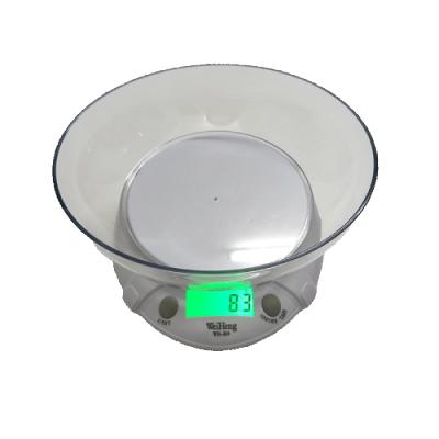 China Weight Measuring Weiheng B09 7kg Green LCD Backlit Manual Electronic Manual Scale for Cooking for sale