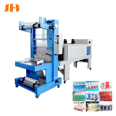 China Food PE/plastic sealing semi-automatic shrink wrap machine thermal shrink wrapper machine tunnel water drink bottle film thermal package for sale